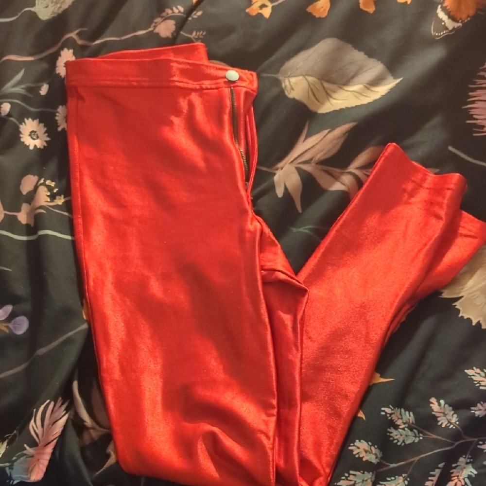 American Apparel Bold Red Skinny Pants